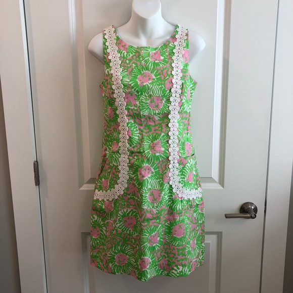 {Lilly Pulitzer} Liz Shift Sunnyside Lion Print - Picture 4 of 6